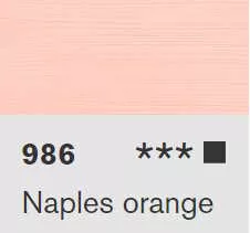 Akril Lascaux Studio 250ml  986 Naples orange