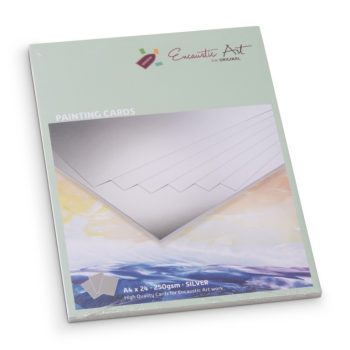 cardboard for encaustic A4 silver 250 g/m2