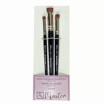 Set of pastel brushes mester A185 3 pcs