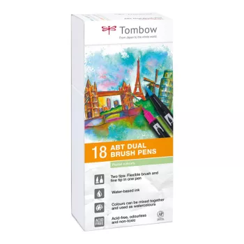 Marker készlet Tombow 18 db - pasztell