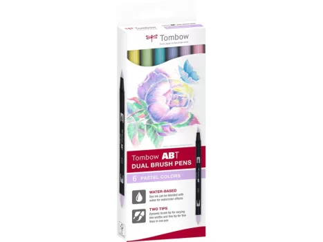 Tombow marker készlet 6 db - pasztell