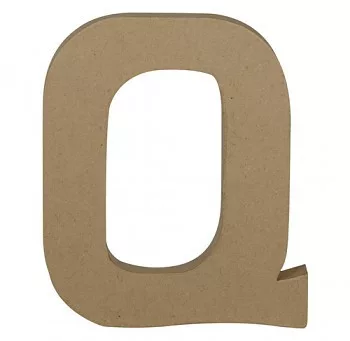 Papírmasé betű – Q