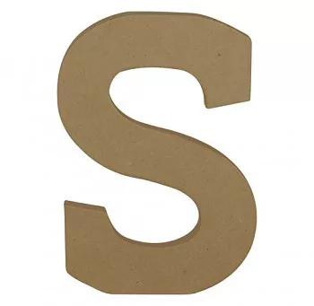 Papírmasé betű – S