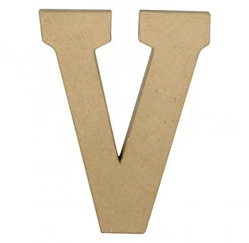 Papírmasé betű – V