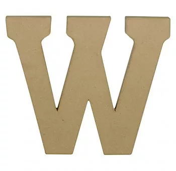 Papírmasé betű – W