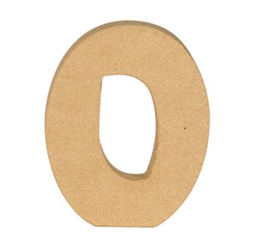 Papírmasé szám – 0 Papírmasé szám – 0