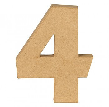Papírmasé szám – 4