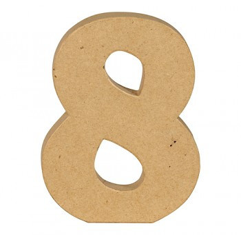Papírmasé szám – 8