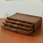 Fa tároló doboz 3 fiókkal Meeden prémium