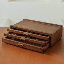 Fa tároló doboz 3 fiókkal Meeden prémium