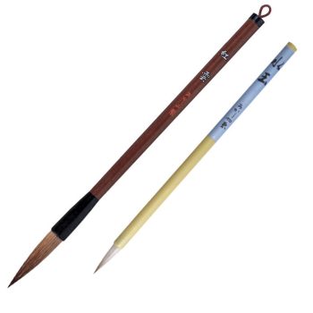 Japán kalligráfikus ecsetek készlete 2 db, vegyes sörtékkel