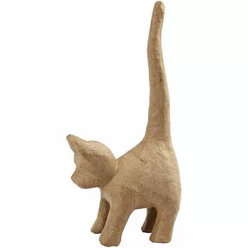 Paper mache cat small