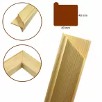 Feszítő lécek profil 40x40mm – 30cm