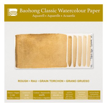akvarell pad Baohong Classic 26x26cm rough 300g