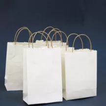 Khadi táska kézzel készített papírból 25x20cm fehér