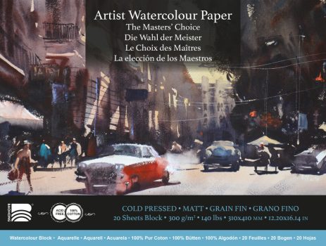 Akvarell tömb Baohong Masters 31x41cm cold pressed 300g