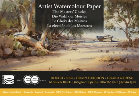 Akvarell tömb Baohong Masters 18x26cm durva 300g