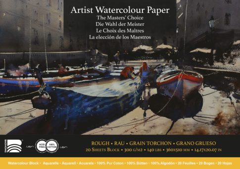 Akvarell tömb Baohong Masters 36x51cm durva 300g