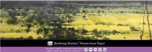 akvarell pad Baohong Masters 13x38cm hot pressed 300g