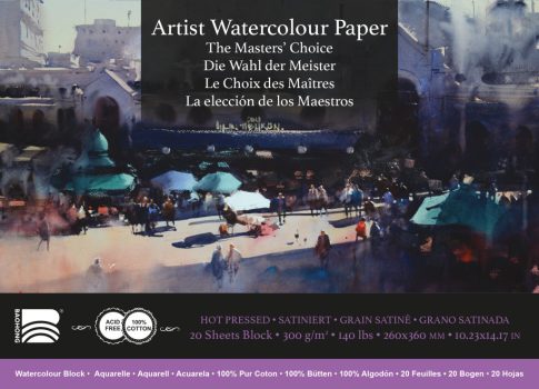 Akvarell Baohong Masters 26x36cm hot pressed 300g tömb