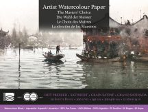 Akvarell tömb Baohong Masters 31x41cm hot pressed 300g