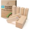 Set of 7 BeaverCraft Wood Carving Blocks