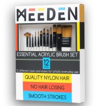 Meeden acrylic brush set 12 pcs