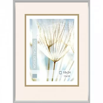 Aluminum frame Falc silver 18x24cm