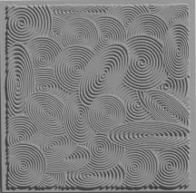 Cernit Textúra 9x9cm Spirálok