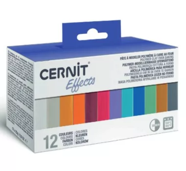 Gyurmázó anyag Cernit készlet 12x25g Effects