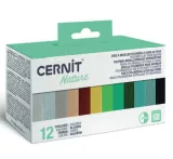 Gyurmázó anyag Cernit készlet 12x25g Nature