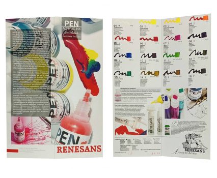 Akril tinta mintakönyv Renesans Pen