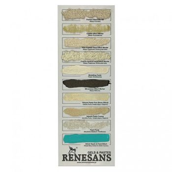 Akril paszta színminták Renesans