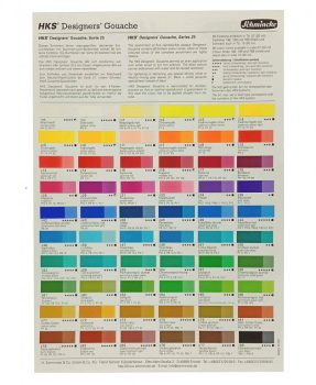 Gouache színminták Schmincke Designer's