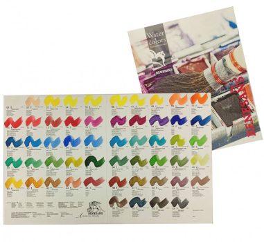 Akvarelfesték színminták Renesans edénykék