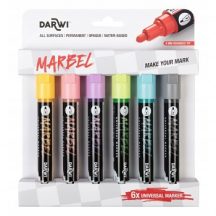 Marbel akril marker készlet 6 pcs 4mm – Pastel