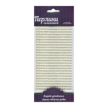 Self-adhesive Glitter Pearls 5mm 375pcs – fehér Self-adhesive Glitter Pearls 5mm 375pcs – fehér