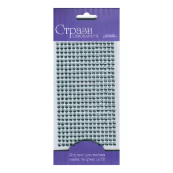 Self-adhesive Glitter Rhinestones 5mm 375pcs – ezüst