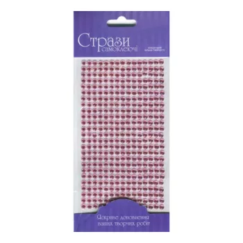 Self-adhesive Glitter Rhinestones 5mm 375pcs – rózsaszín