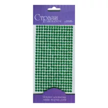 Self-adhesive Glitter Rhinestones 5mm 375pcs – zöld