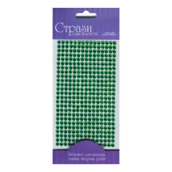 Self-adhesive Glitter Rhinestones 5mm 375pcs – zöld Self-adhesive Glitter Rhinestones 5mm 375pcs – zöld