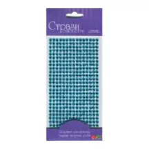 Self-adhesive glitter stones 5mm 375pcs - világos kék