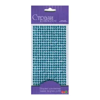 Self-adhesive glitter stones 5mm 375pcs - világos kék