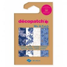 Decoupage papírok 4 db – Shades of blue