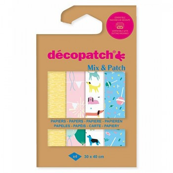 Decoupage papírok 4 db – Child's birthday