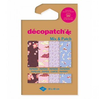 Decoupage papírok 4 db – Trip to Japan