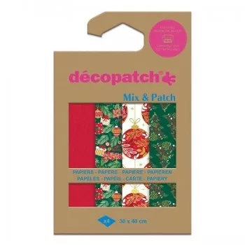 Decoupage papírok 4 db – Traditional Christmas