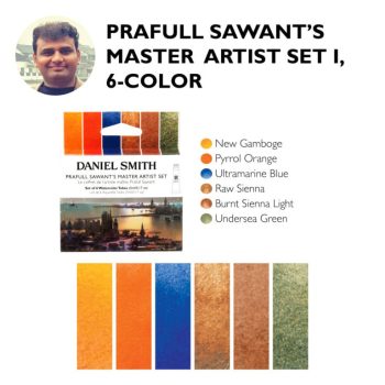 Set of watercolor paints DS 6x5ml Prafull Sawant mester set