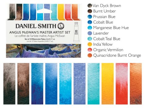 Set of watercolor paints DS 10x5ml Angus McEwan's mester set