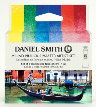 Set of watercolor paints DS 6x5ml Milind Mulick mester set